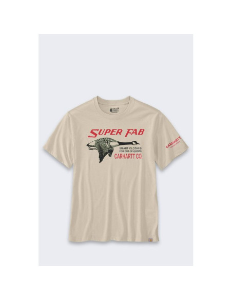 Koszulka carhartt lightweight graphic fab oat milk