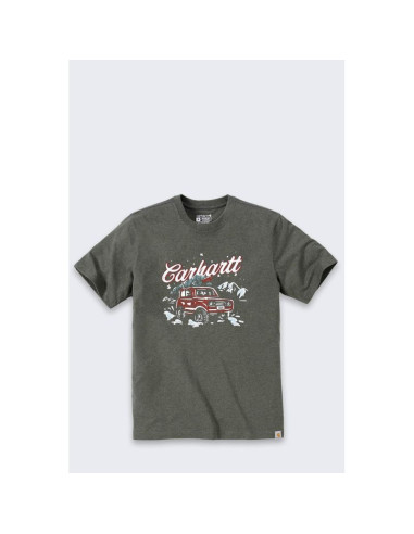 Koszulka carhartt dearborn holiday basil heather