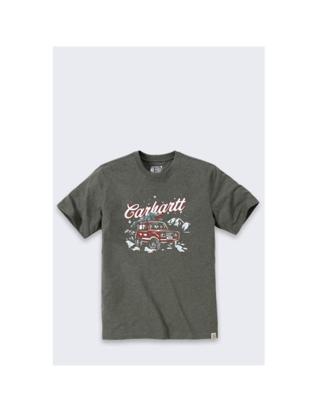 Koszulka carhartt dearborn holiday basil heather