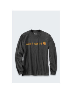 Koszulka carhartt dearborn relaxed ls logo carbon