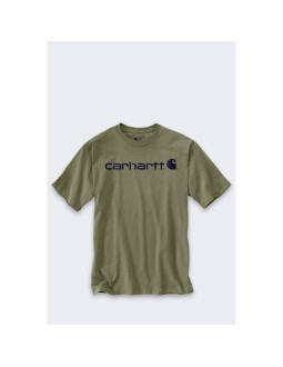 Koszulka carhartt dearborn relaxed logo dusty oliv