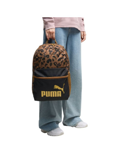 Plecak puma phase aop brązowo-czarny / panterka 91169 16