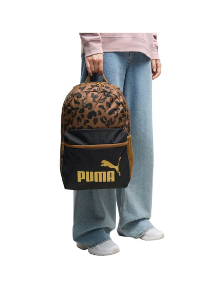 Plecak puma phase aop brązowo-czarny / panterka 91169 16