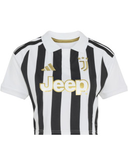 Koszulka damska adidas juventus 26/27 home cropped jersey biało-czarna kb8878 2