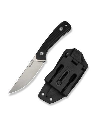 Nóż civivi carveth fixed aeb-l black g10