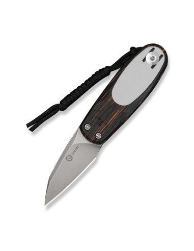 Nóż civivi purr nitro-v orange black & white g10