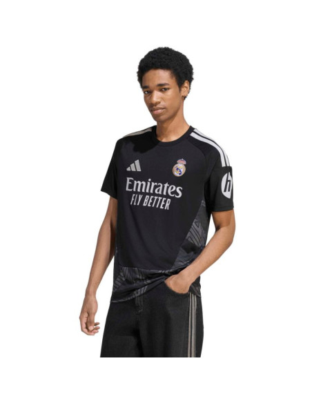 Koszulka męska adidas real madrid 26/27 home goalkeeper jersey czarna kc3988