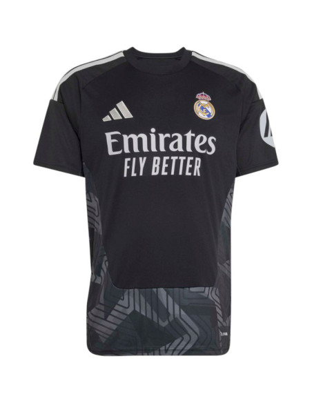 Koszulka męska adidas real madrid 26/27 home goalkeeper jersey czarna kc3988