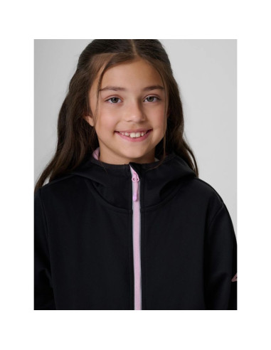 Kurtka softshell wiatroodporna membrana 5000 dziewczęc 4f 4fjraw26tsoff0738-20s