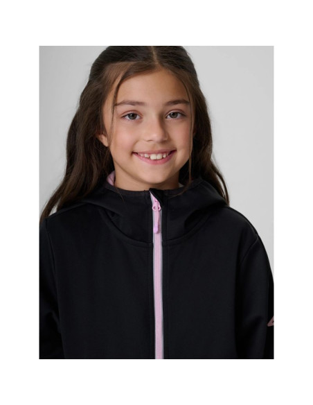 Kurtka softshell wiatroodporna membrana 5000 dziewczęc 4f 4fjraw26tsoff0738-20s