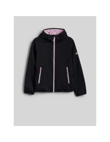 Kurtka softshell wiatroodporna membrana 5000 dziewczęc 4f 4fjraw26tsoff0738-20s