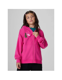 Bluza dresowa loose z kapturem dziewczęca 4f 4fjkaw26tswsf3137-54s