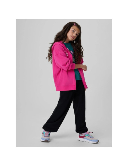 Bluza dresowa loose z kapturem dziewczęca 4f 4fjkaw26tswsf3137-54s