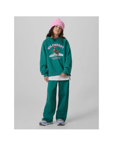 Bluza dresowa loose z kapturem dziewczęca 4f 4fjkaw26tswsf3136-46s