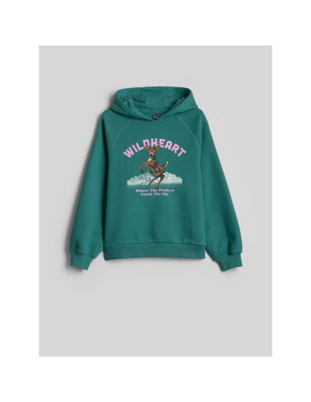 Bluza dresowa loose z kapturem dziewczęca 4f 4fjkaw26tswsf3136-46s