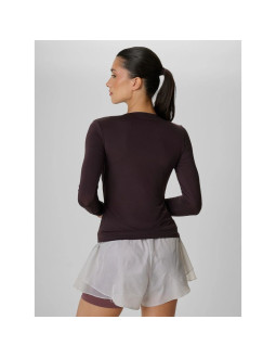 Longsleeve treningowy slim szybkoschnący damski 4f 4fraw26tflof0733-80s 2
