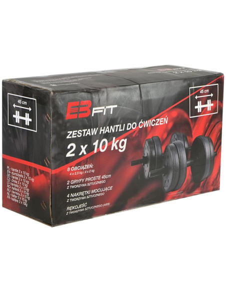 Hantla kompozytowa 20 kg ( 2x10 kg ) enero fit