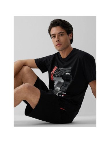 T-shirt regular z nadrukiem męski 4f 4fraw26ttshm4447-20s