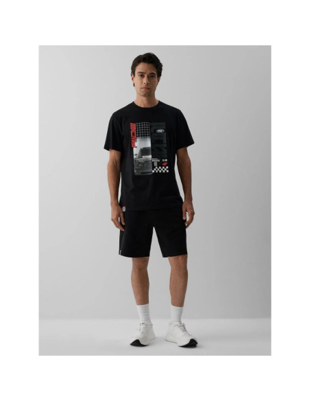 T-shirt regular z nadrukiem męski 4f 4fraw26ttshm4447-20s