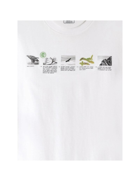 T-shirt regular z nadrukiem męski 4f 4fkaw26ttshm4476-10s