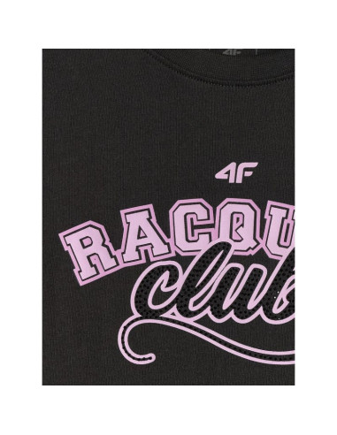 T-shirt oversize z nadrukiem dziewczęcy 4f 4fjraw26ttshf4242-20s