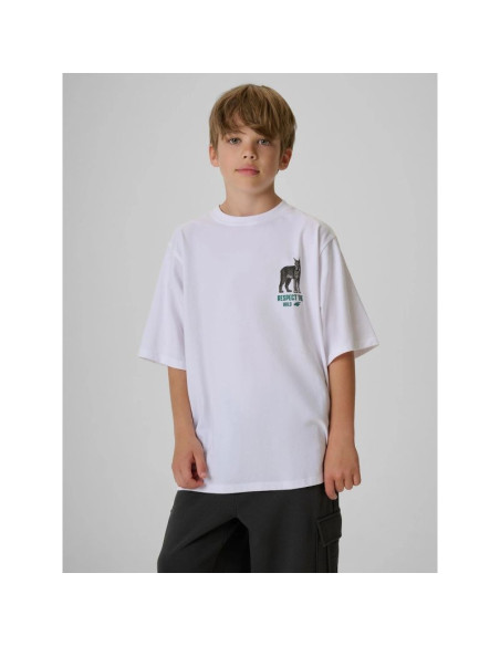 T-shirt regular z nadrukiem chłopięcy 4f 4fjkaw26ttshm4457-10s