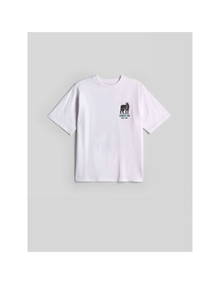 T-shirt regular z nadrukiem chłopięcy 4f 4fjkaw26ttshm4457-10s
