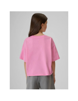 T-shirt boxy z nadrukiem dziewczęcy 4f 4fjraw26ttshf4239-56s 2