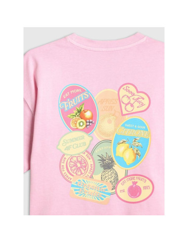T-shirt boxy z nadrukiem dziewczęcy 4f 4fjraw26ttshf4324-056s