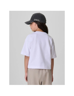 T-shirt boxy z nadrukiem dziewczęcy 4f 4fjkaw26ttshf4426-10s 2