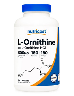 L-Ornithine 500 Mg - Chlorowodorek L-Ornityny (180 Kaps.)