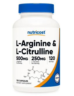L-Arginine 500 Mg + L-Citrulline 250 Mg - L-Arginina + L-Cytrulina (120 Kaps.)