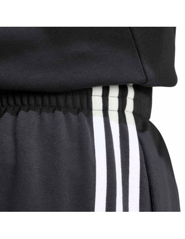 Spodnie męskie adidas essentials 3-stripes fleece tapered cuffed czarne ky6526
