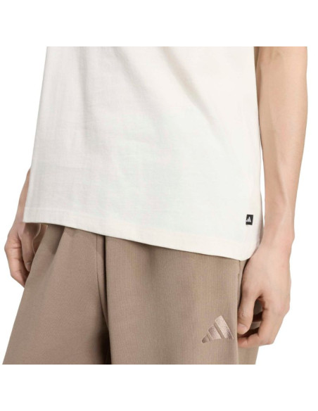 Koszulka męska adidas burger flavor graphic kremowa kt9723
