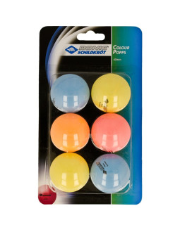 Piłeczki do tenisa stołowego donic color popps 6 szt
