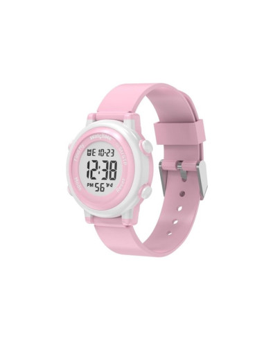 Zegarek dla dzieci sponge watchme kids (apple find my, wodoodporność 3 atm, bateria do 1 roku, różowy)