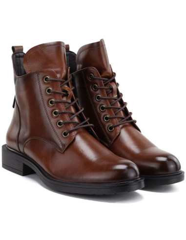 Botki damskie workery ocieplane camel vinceza 58677