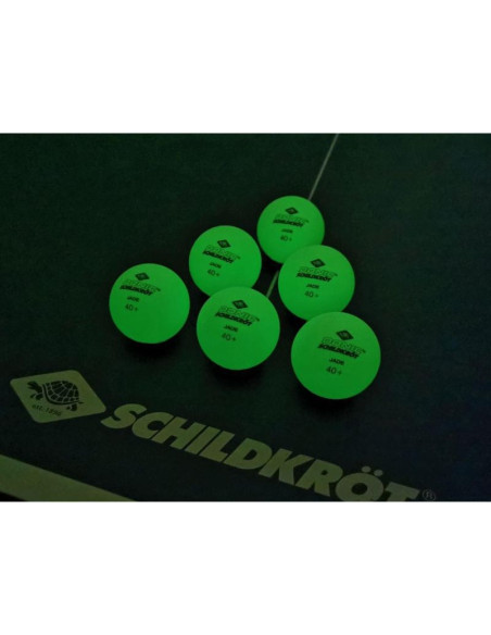 Piłeczki do tenisa stołowego glow in the dark poly 40 6szt donic