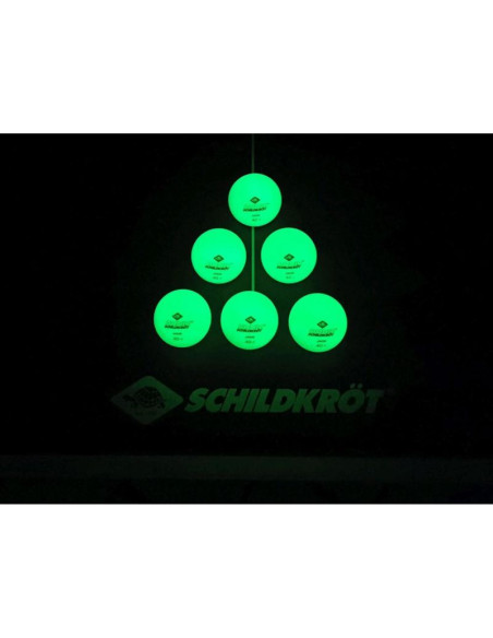 Piłeczki do tenisa stołowego glow in the dark poly 40 6szt donic