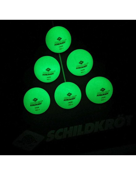 Piłeczki do tenisa stołowego glow in the dark poly 40 6szt donic