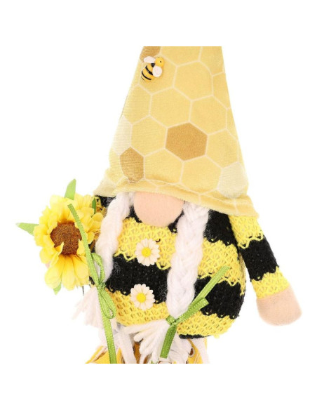 Skrzat gnom  pszczółka 25cm w trampkach dekoracja wiosenna