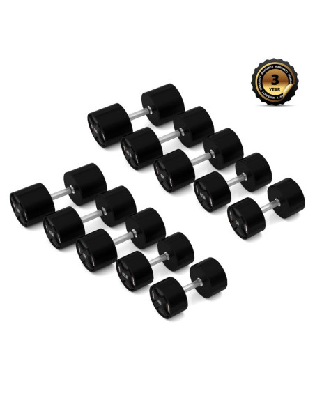 Hpc set zestaw hantli poliuretanowych 2 x 40 - 50 kg cpu (450 kg) hms